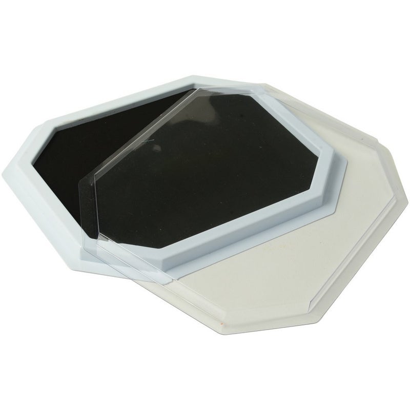 Constructive Playthings - 2109 Colored Ink Large Washable Stamp Pad Kid Set for Rubber Stamps, Black - Image 2